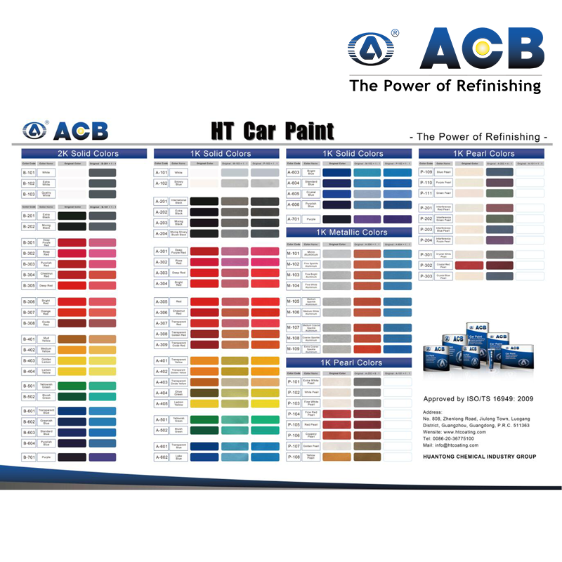 ACB 1K Pearl Color Basecoat